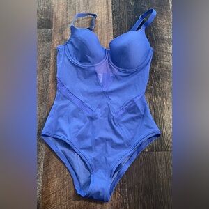 Wolford Royal Blue One Piece Swimsuit